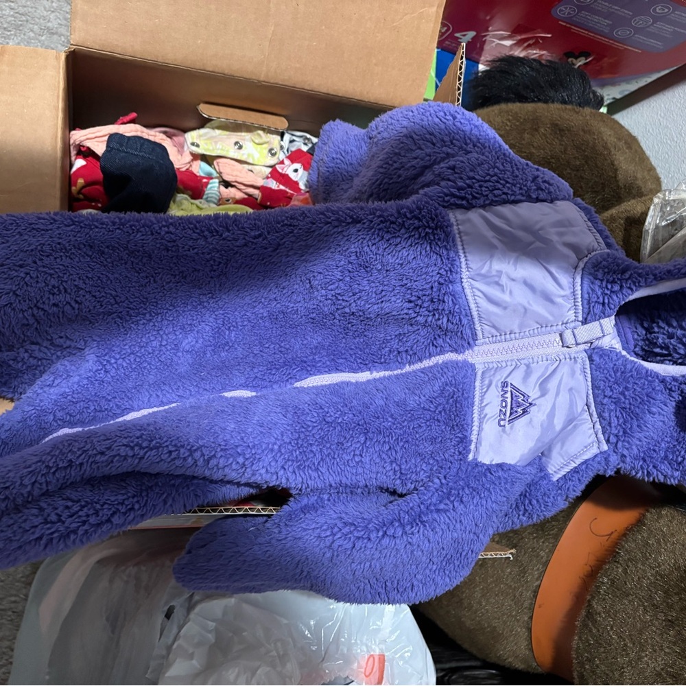 Snozu Purple Kids One Piece Footie